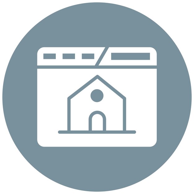 Estilo de ilustración vectorial de la página de inicio
