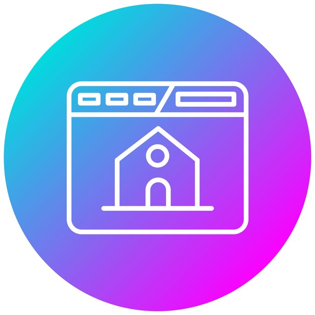 Estilo de ilustración vectorial de la página de inicio