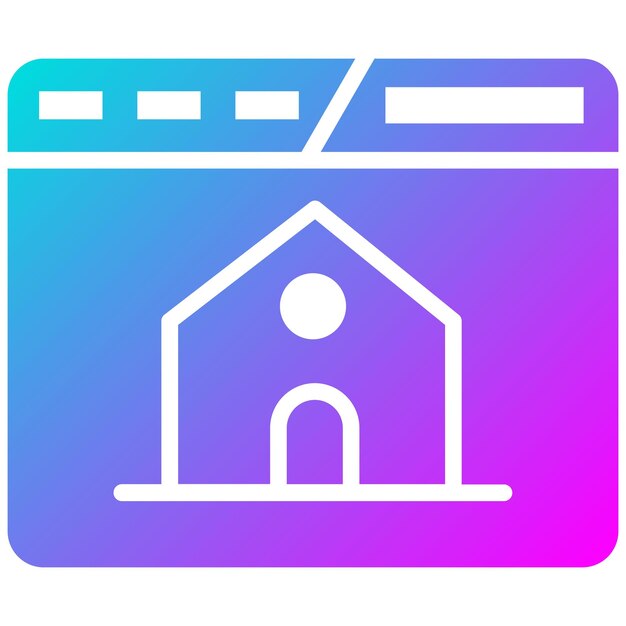 Estilo de ilustración vectorial de la página de inicio