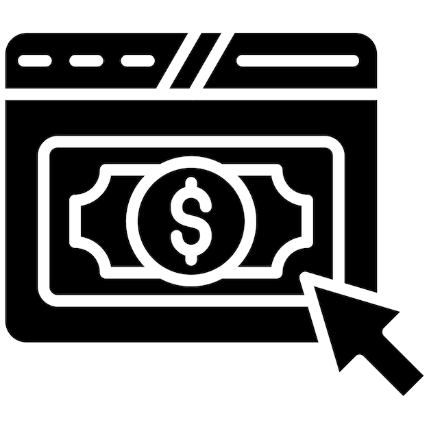 Estilo de ilustración vectorial de pago por clic
