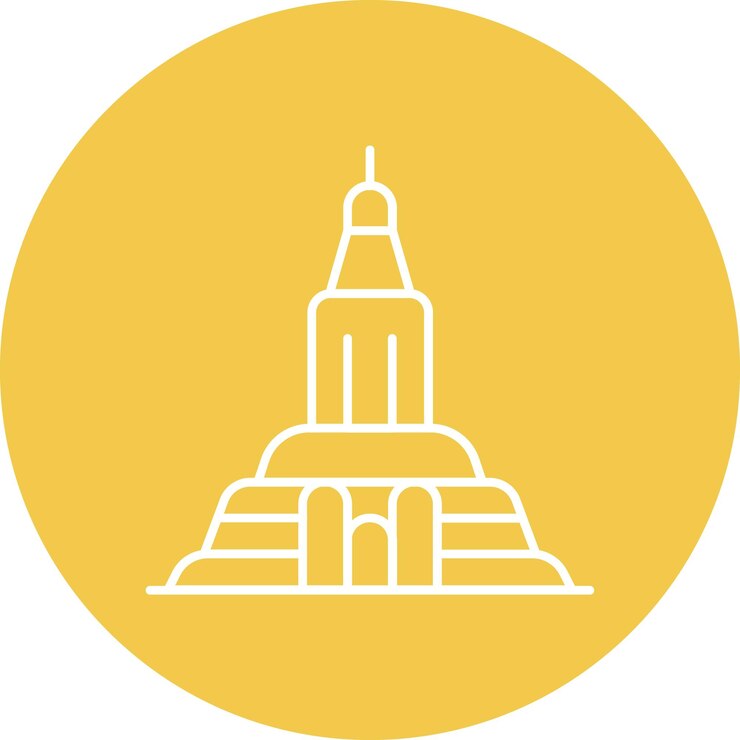 Vector estilo de ilustración vectorial de la pagoda