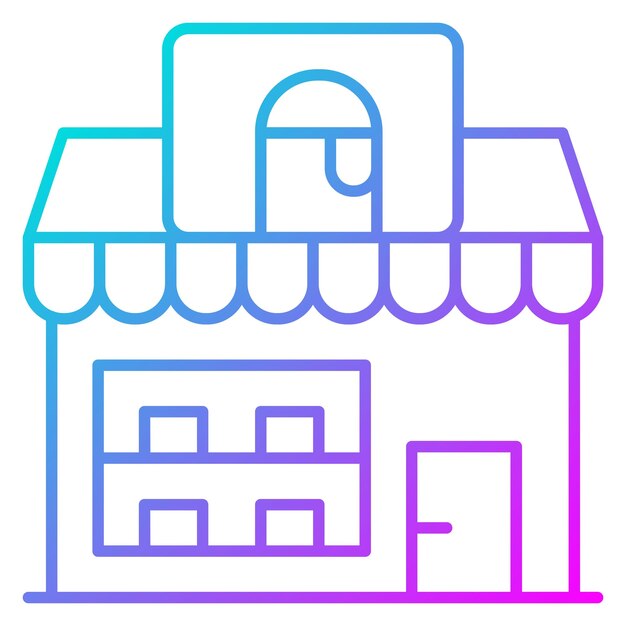Estilo de ilustración vectorial de Paint Shop