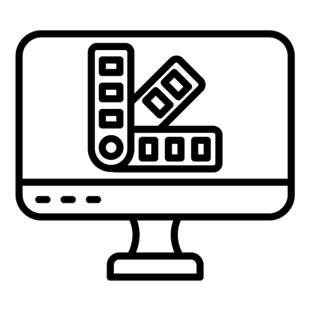 Estilo de ilustración vectorial de paleta de colores