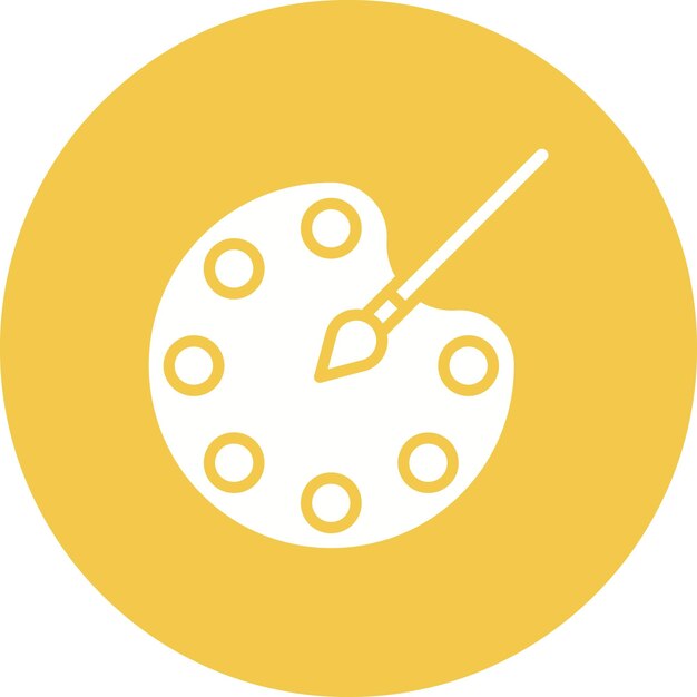 Estilo de la ilustración vectorial de la paleta de colores