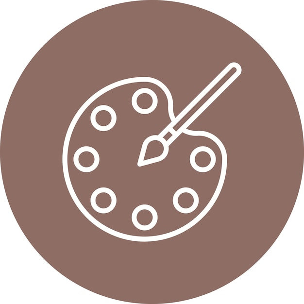Estilo de la ilustración vectorial de la paleta de colores