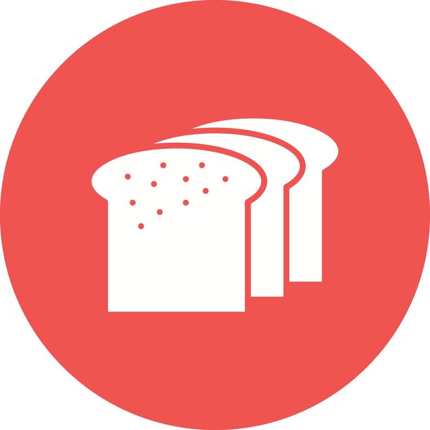 Estilo de la ilustración vectorial del pan