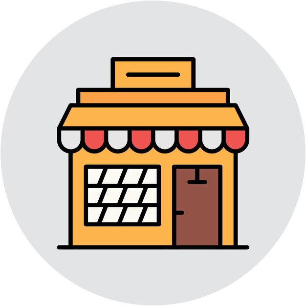 Estilo de ilustración vectorial de la panadería
