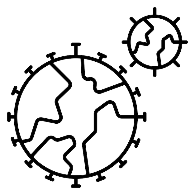 Estilo de ilustración vectorial de la pandemia