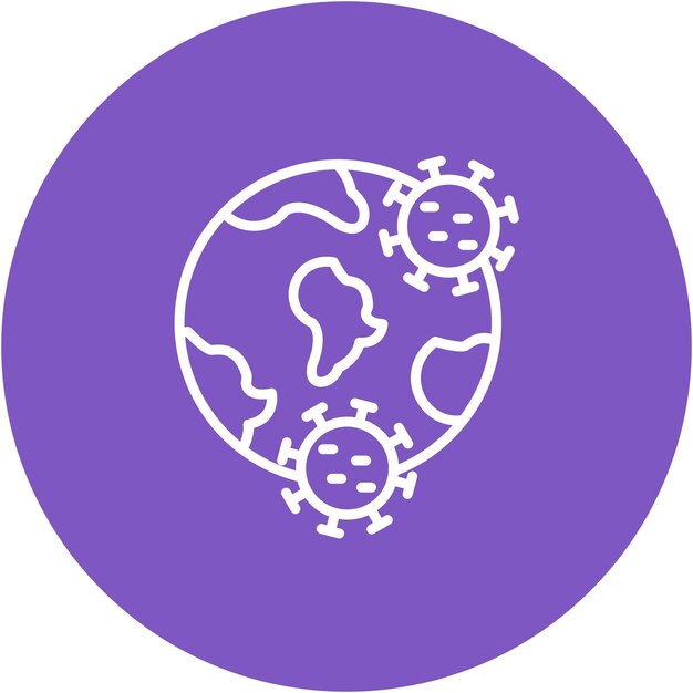 Estilo de ilustración vectorial de la pandemia