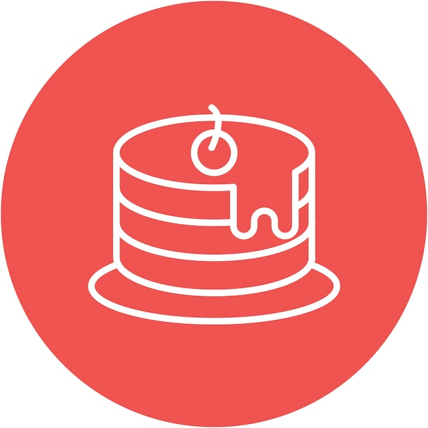 Estilo de ilustración vectorial de panqueques