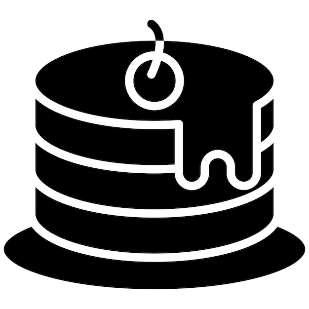 Estilo de ilustración vectorial de panqueques