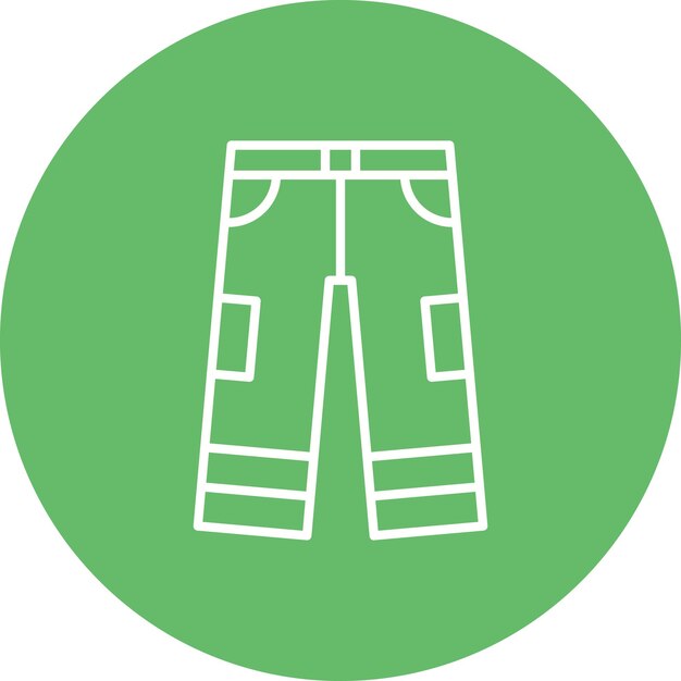 Estilo de ilustración vectorial de los pantalones de los bomberos