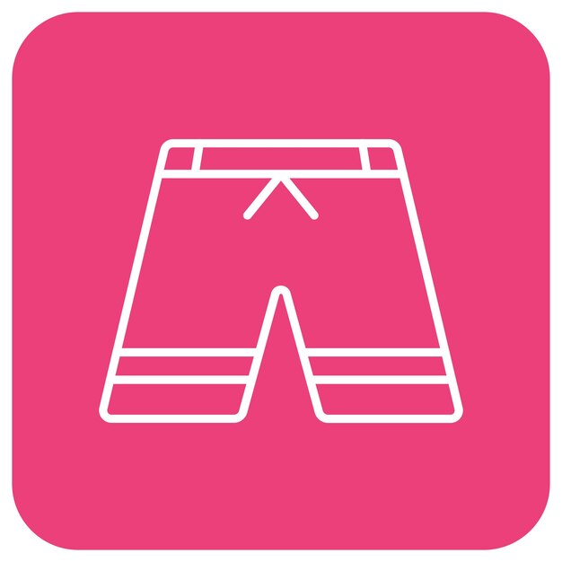Estilo de ilustración vectorial de pantalones cortos