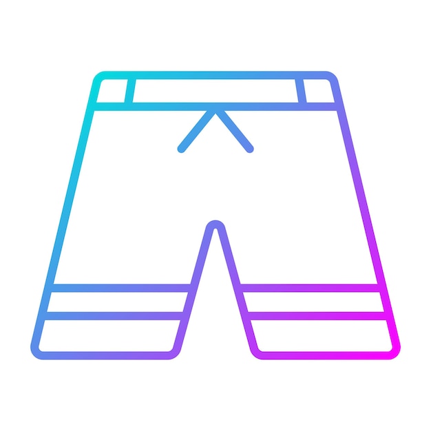 Estilo de ilustración vectorial de pantalones cortos