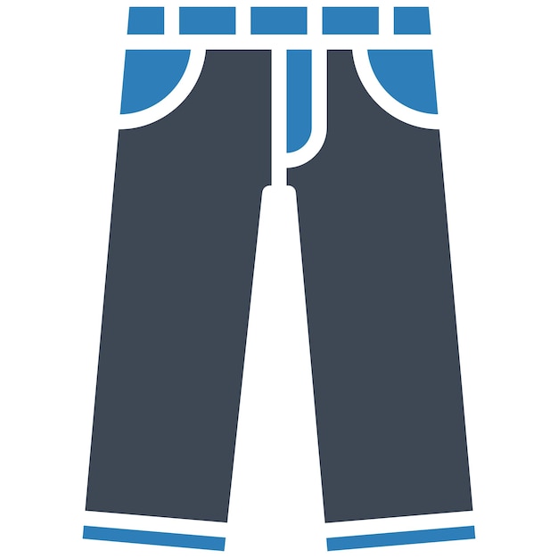 Vector estilo de ilustración vectorial de pantalones