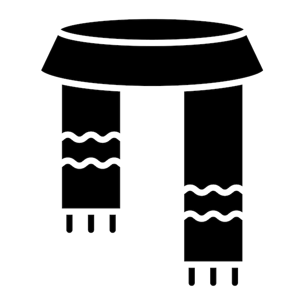 Estilo de ilustración vectorial del pañuelo
