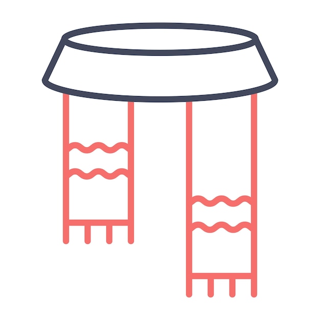 Estilo de ilustración vectorial del pañuelo
