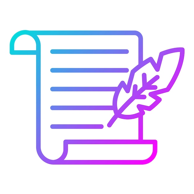 Estilo de ilustración vectorial de papel de desplazamiento