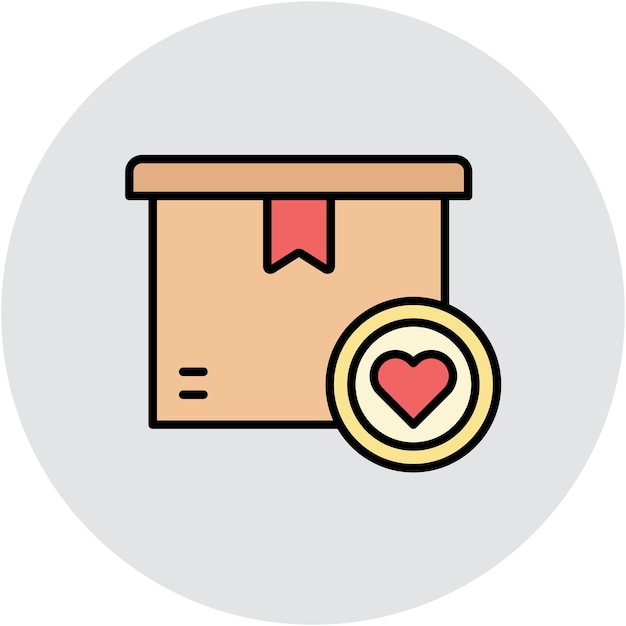 Estilo de ilustración vectorial del paquete