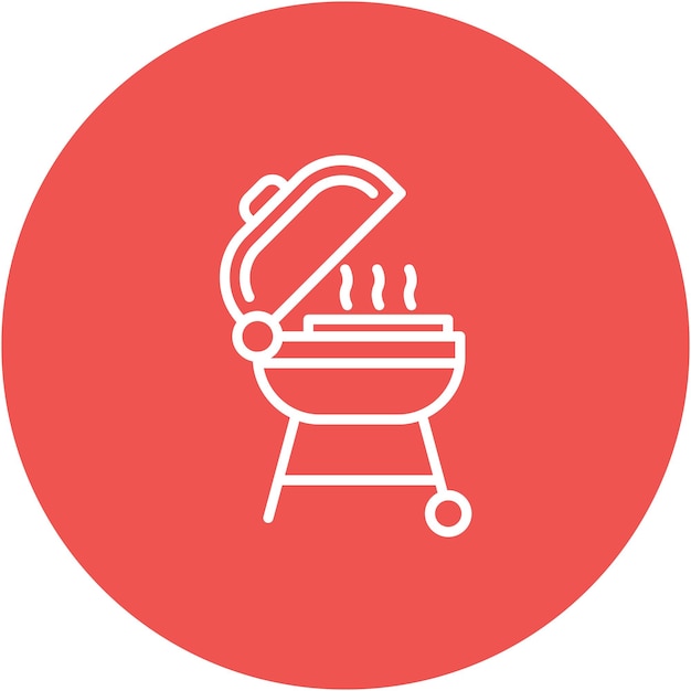 Estilo de ilustración vectorial de la parrilla
