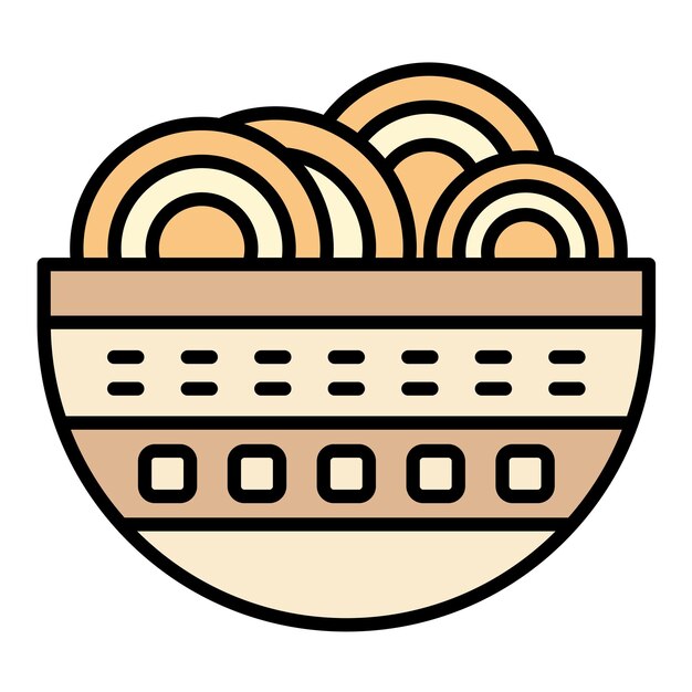 Vector estilo de ilustración vectorial de pasta