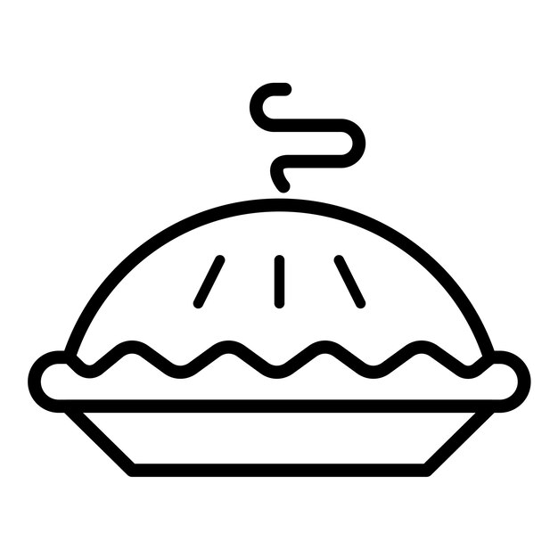 Estilo de ilustración vectorial del pastel