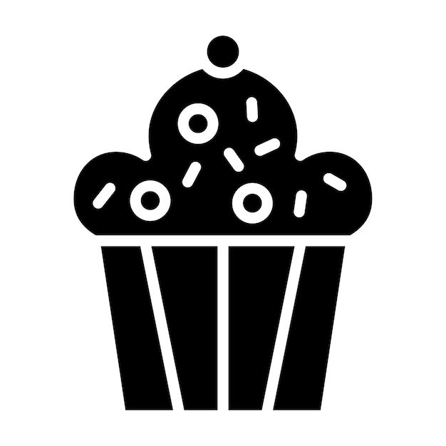 Estilo de ilustración vectorial del pastel