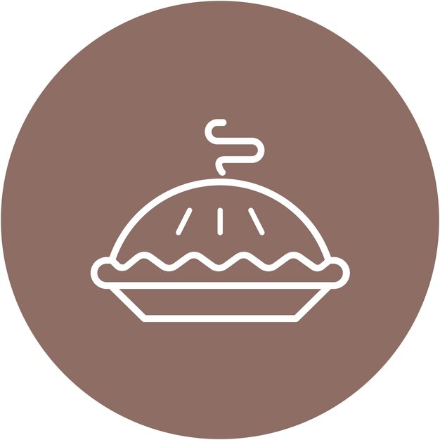 Estilo de ilustración vectorial del pastel