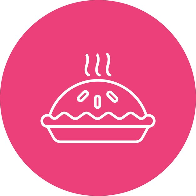 Estilo de ilustración vectorial del pastel