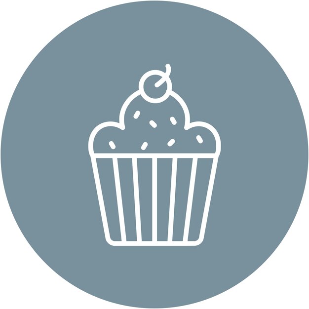 Estilo de ilustración vectorial del pastel