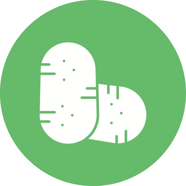 Estilo de ilustración vectorial de las patatas