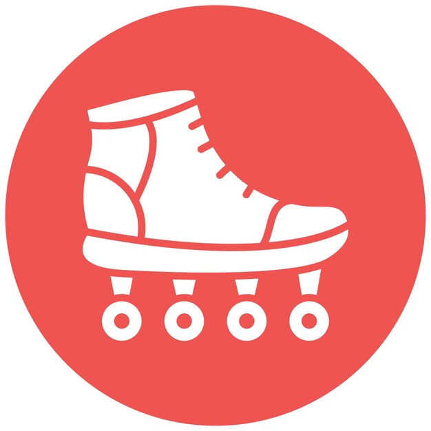 Estilo de ilustración vectorial de patinaje sobre ruedas