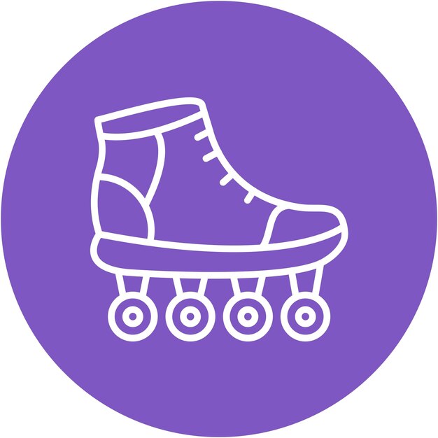 Estilo de ilustración vectorial de patinaje sobre ruedas