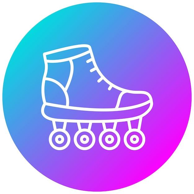 Estilo de ilustración vectorial de patinaje sobre ruedas