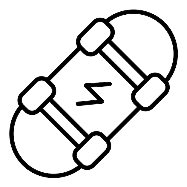 Estilo de ilustración vectorial de patineta eléctrica