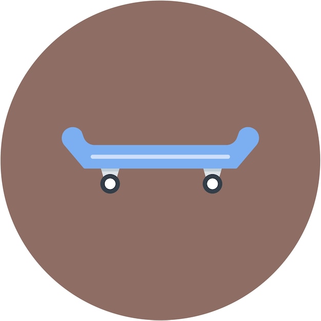 Estilo de ilustración vectorial de patineta