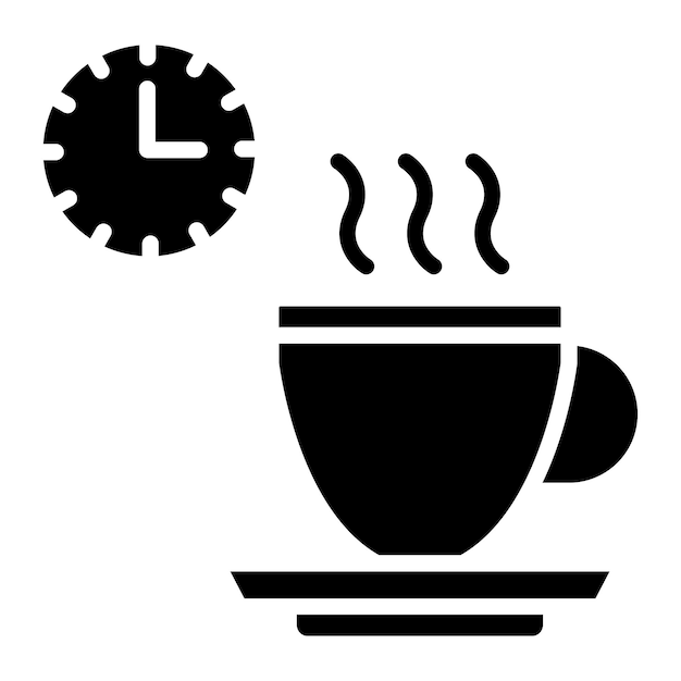Estilo de ilustración vectorial de la pausa para el café
