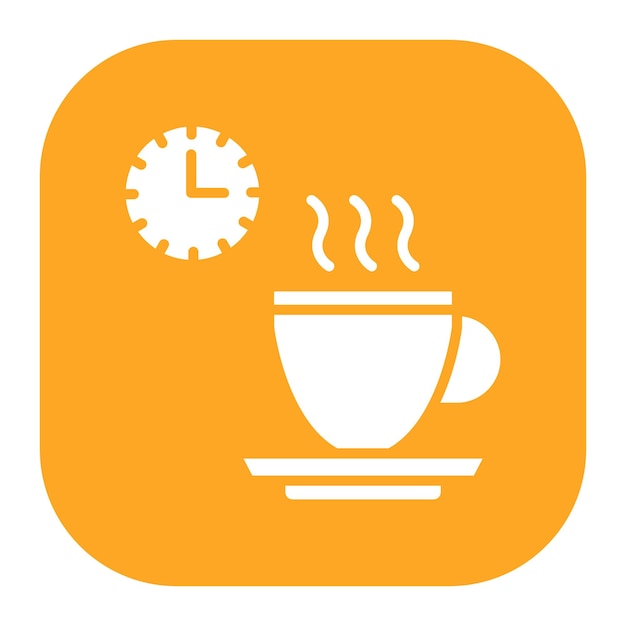 Estilo de ilustración vectorial de la pausa para el café