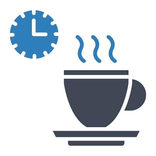 Estilo de ilustración vectorial de la pausa para el café