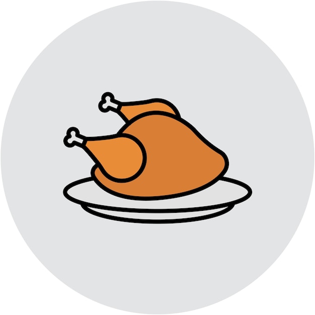 Estilo de ilustración vectorial de la pava