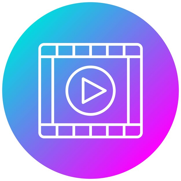 Estilo de ilustración vectorial de la película