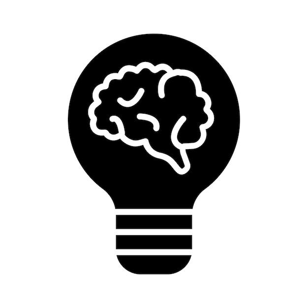 Estilo de ilustración vectorial de pensamiento creativo
