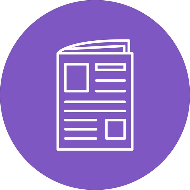 Estilo de ilustración vectorial de periódico