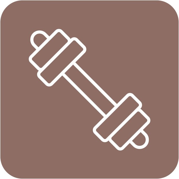 Estilo de ilustración vectorial de las pesas