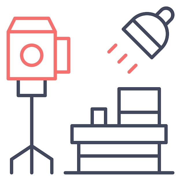 Estilo de ilustración vectorial de Photo Studio