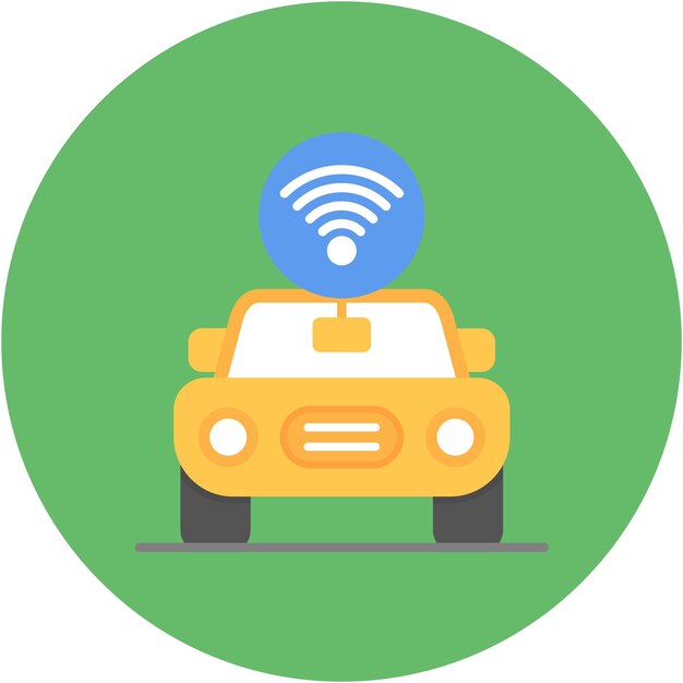 Estilo de ilustración vectorial del piloto automático