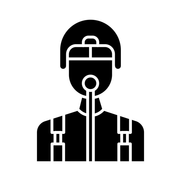 Estilo de ilustración vectorial del piloto del ejército