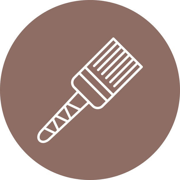 Estilo de la ilustración vectorial del pincel de Basting