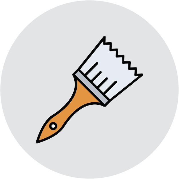 Estilo de ilustración vectorial con pincel de pintura
