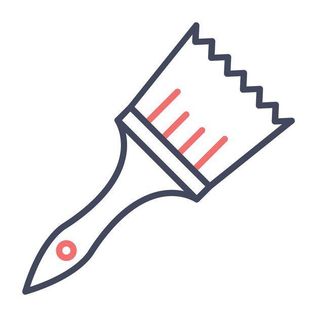 Estilo de ilustración vectorial con pincel de pintura